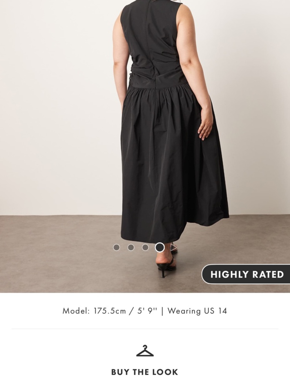 Arrange Sleeveless Black Gathered Maxi Dress - Picture 2 of 8